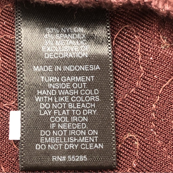 Express Burgundy Sequin Camisole Tank Top - Picture 12 of 16